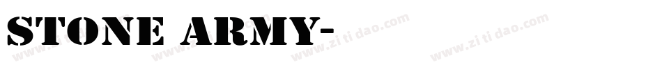 Stone Army字体转换